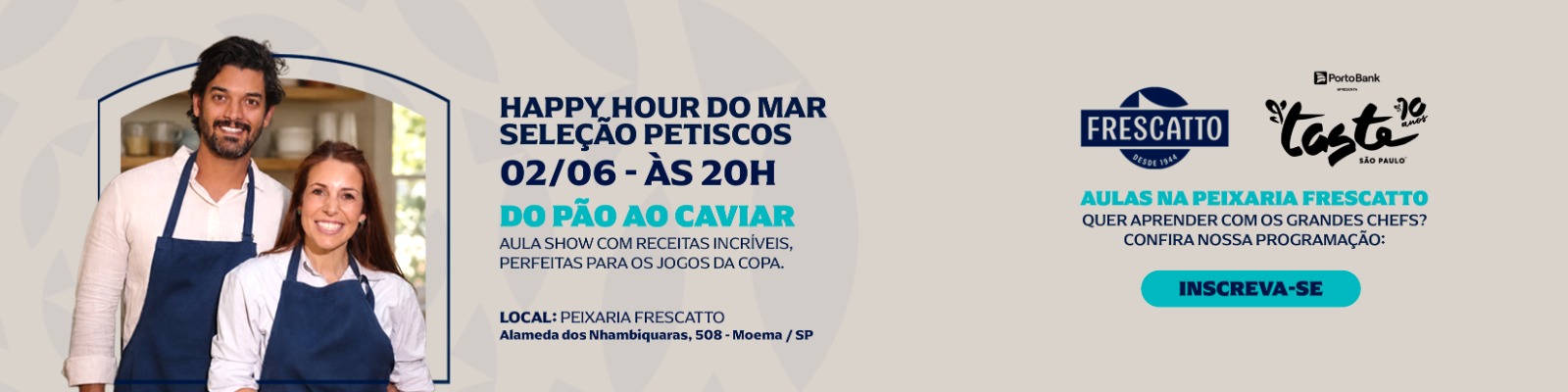 Happy Hour do Mar do Pão ao Caviar